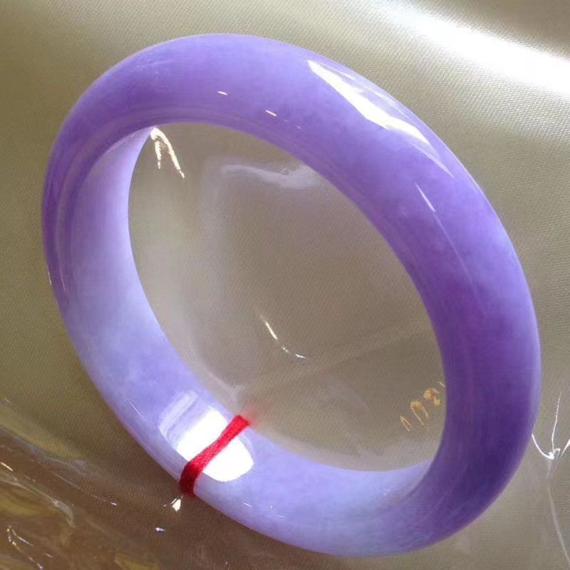 Natural A grade jadeite lavender bangle for women girls elegance